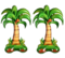 2pcs 52" Large 3D Palm Tree Foil Balloons – Tropical Party Decoration, Jungle Luau Theme Supplies